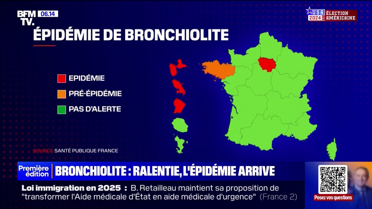 Bronchiolite: l'épidémie arrive en France, avec un peu de retard