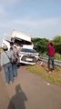 Mobil rombongan kru TV One mengalami kecelakaan di Tol Pemalang, Jawa Tengah