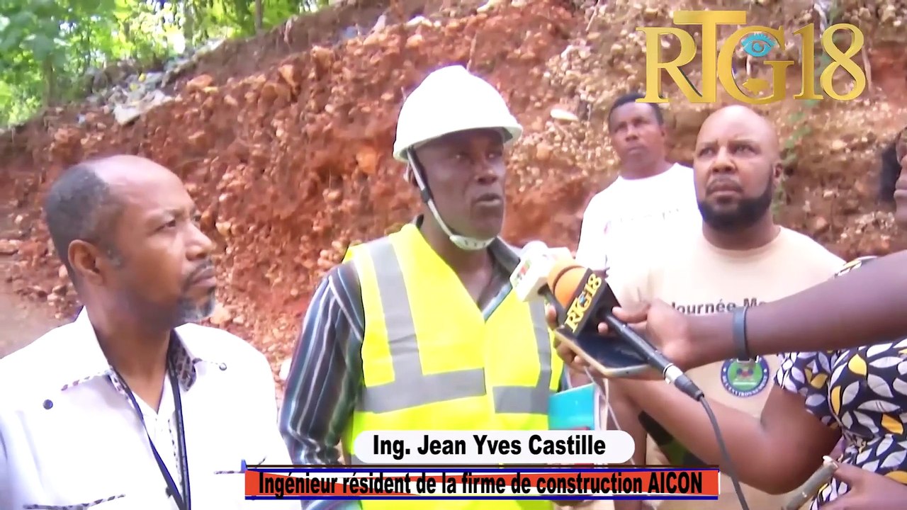 Ministè anviwònman reyalize yon vizite travay kiraj ak retansyon basen vèsan yo nan kanal "Cerisier"