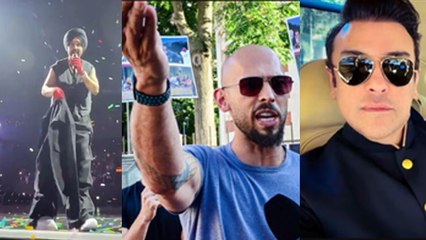 Influencer Andrew Tate Racist Comment Viral On Diljit Dosanjh Jacket Video Adnan Sami Angry Reaction