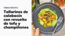 Tallarines de calabacín: receta paso a paso