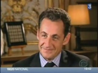 Nicolas Sarkozy insultant et quittant CBS