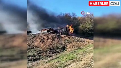 Bilecik'te Samanlık Yangını Ahıra Sıçradı