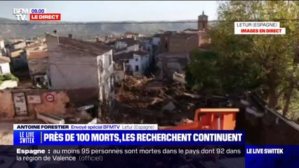 Inondations en Espagne: cette rue de Letur ne se distingue presque plus