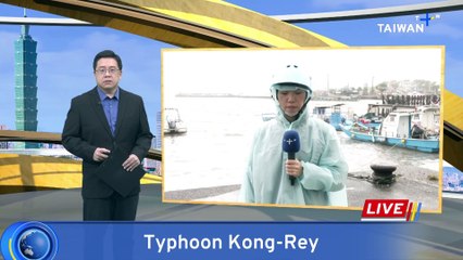 Typhoon Kong-Rey Closes Yilan Coast, Hundreds Evacuated From Nearby Mountains