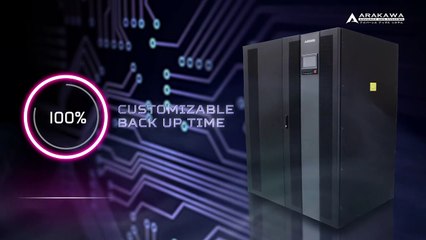 JUAL UPS DENGAN KEMAMPUAN BACKUP TIME YANG DAPAT DI CUSTOMIZABLE -  ARAKAWA UPS MP98B 200KVA