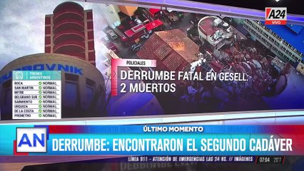 Se confirmó el hallazgo de un segundo cuerpo sin vida en el derrumbe en Villa Gesell