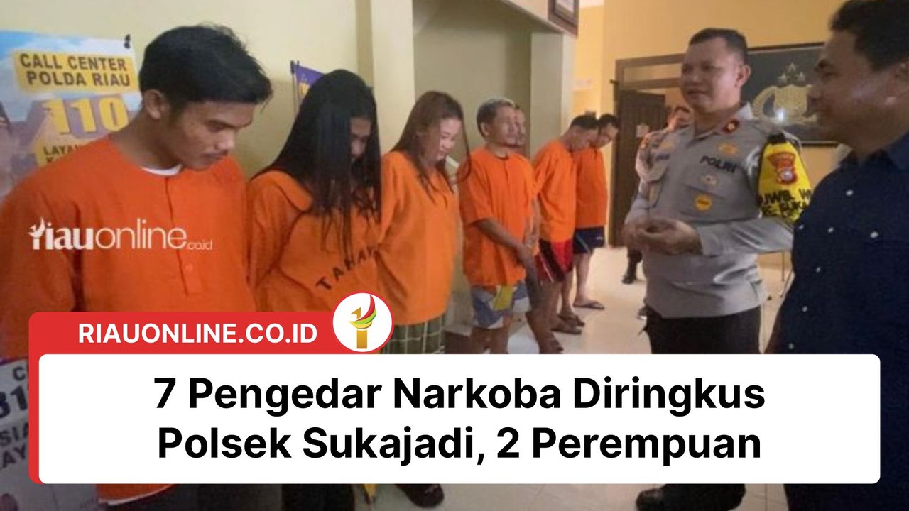 7 Pengedar Narkoba Diringkus Polsek Sukajadi, 2 Perempuan
