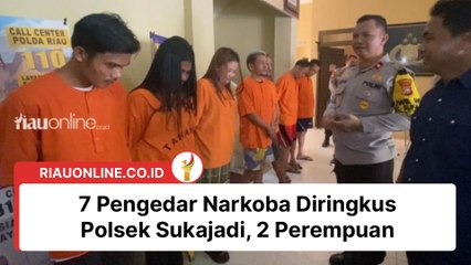 7 Pengedar Narkoba Diringkus Polsek Sukajadi, 2 Perempuan