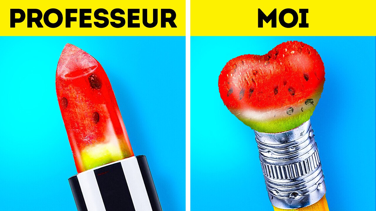 CACHER DE LA NOURRITURE || SI LA NOURRITURE ÉTAIT VIVANTE || Astuces de Nourriture Par 123 GO Like !