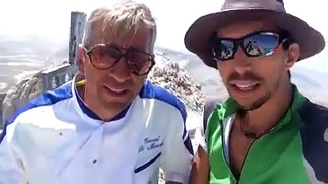 La pizza Margherita d'Abruzzo realizzata sulla cima del Gran Sasso