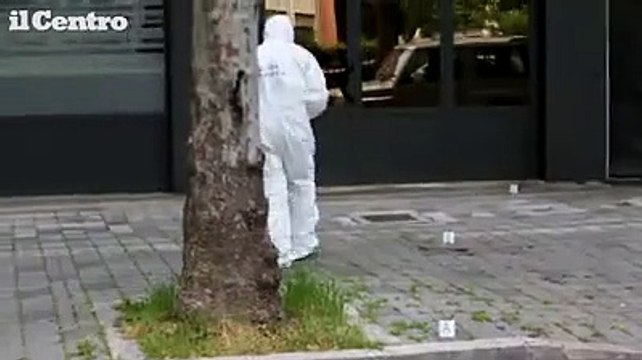 Pescara, omicidio del pasticciere Orlando, i rilievi della Scientifica