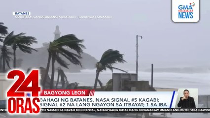 Bahagi ng Batanes, nasa Signal #5 kagabi; Signal #2 na lang ngayon sa Itbayat; 1 sa iba | 24 Oras