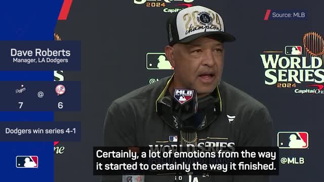 Los Angeles Dodgers celebrate winning 2024 World Series