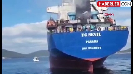Marmara Denizi Sedef Adası açıklarında kuru yük gemisinde yangın! 2 kişi hayatını kaybetti