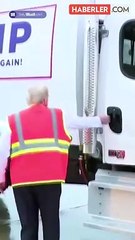 Trump, kendisine 'Çöp' diyen Biden'e çöp aracı kullanarak cevap verdi