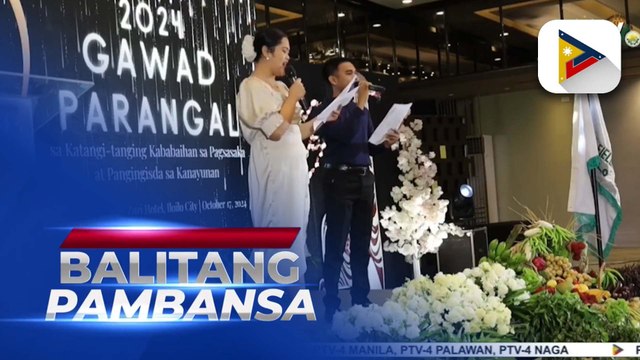 D.A., kinilala ang mga katangi-tanging kababaihan sa Western Visayas