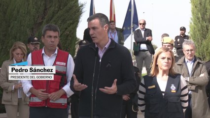 Pedro Sánchez: "No vamos a dejar solos a los valencianos"