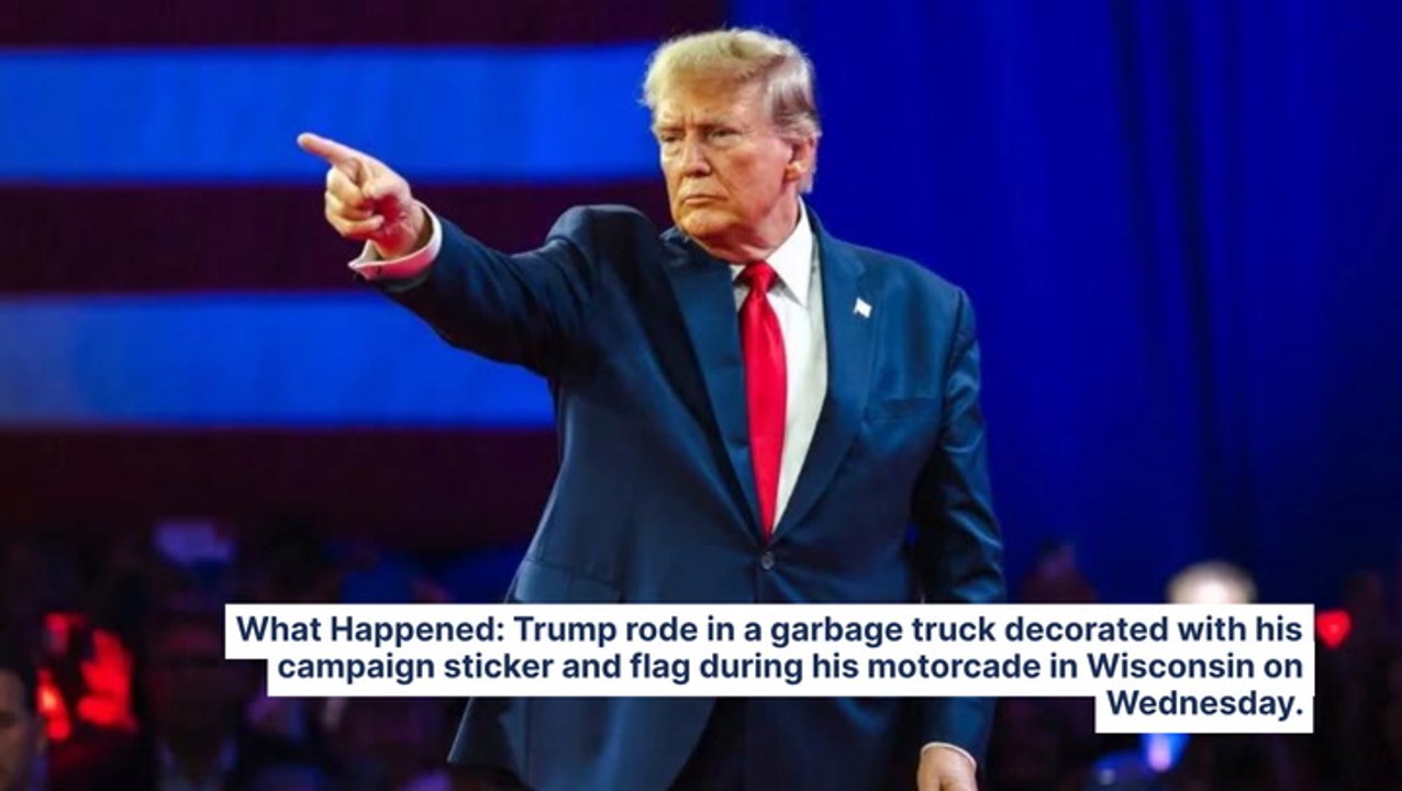Trump Rides Garbage Trump In Efforts To Amplify Biden's 'Garbage' Comment