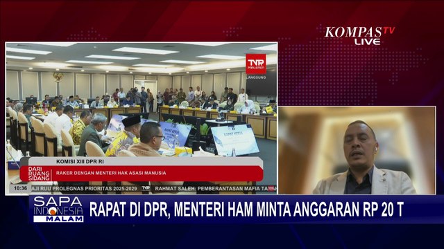Ketua Komisi XIII DPR soal Spirit-Dukungan Anggaran Rp20 Triliun Menteri HAM Natalius Pigai
