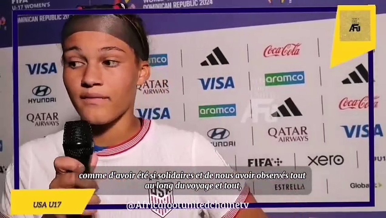 Coupe du Monde Féminine U17 République Dominicaine  : La réaction des joueuses des #États_Unis  après l'élimination ⚽