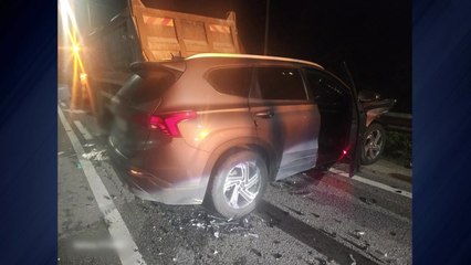 SUV 차량이 고장 점검하던 트럭 들이받아 견인기사 숨져 / YTN