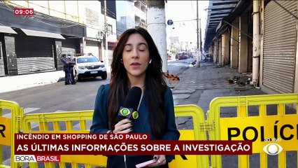 Incêndio em shopping no Brás: prejuízo é estimado em R$ 25 milhões