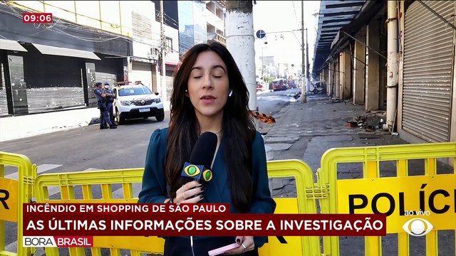 Incêndio em shopping no Brás: prejuízo é estimado em R$ 25 milhões