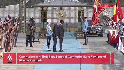 Cumhurbaşkanı Erdoğan, Senegal Cumhurbaşkanı Faye'yi Kabul Ediyor 🇹🇷🇸🇳