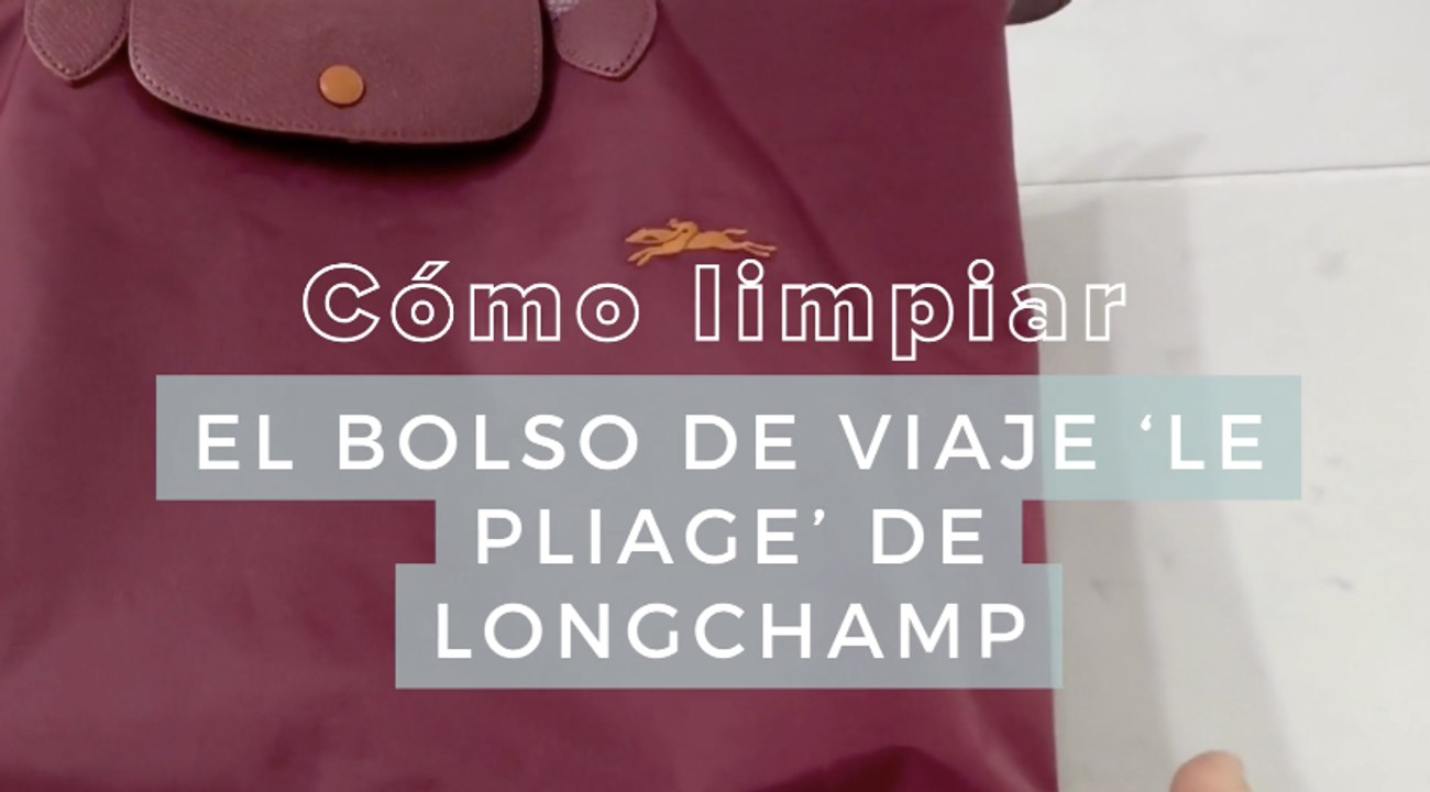 Cómo limpiar el mítico bolso de viaje 'Le Pliage' de Longchamp: FOTOS y VÍDEO del paso a paso para quitar manchas y lavarlo a mano o en la lavadora
