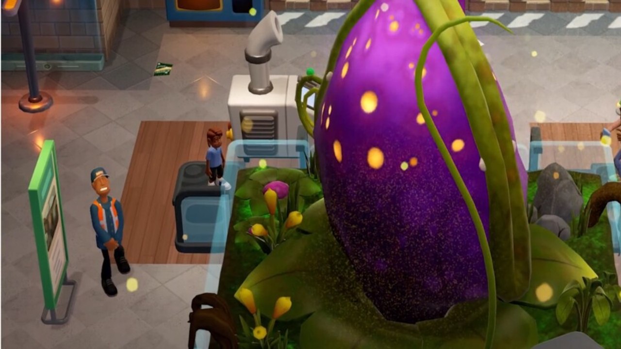 Wuseliger Aufbau-Spaß: Bei Two Point Museum gehören selbst fleischfressende Pflanzen zur Ausstellung