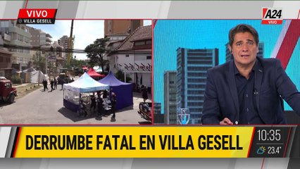  DERRUMBE EN VILLA GESELL: ENCONTRARON A LA EXDUEÑA ENTRE LOS ESCOMBROS
