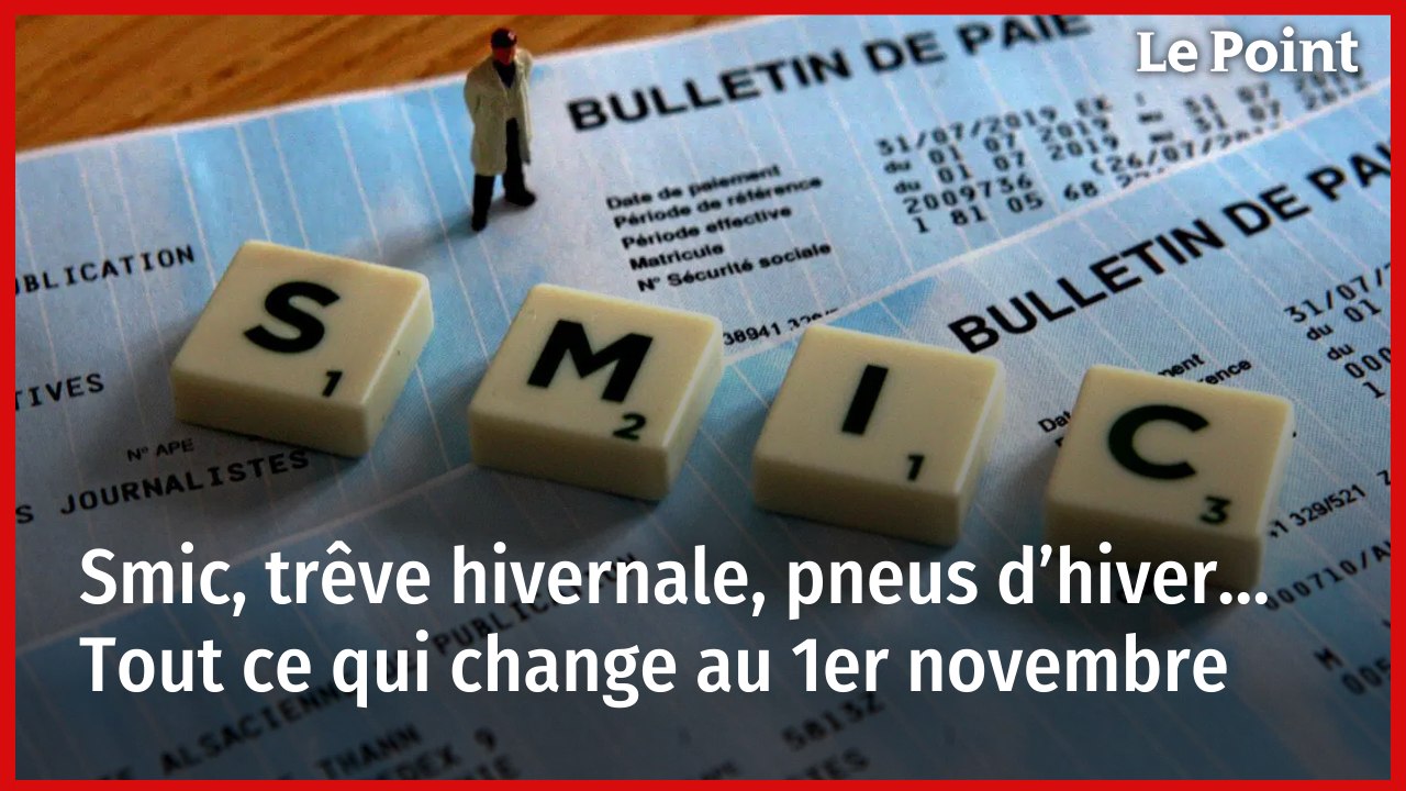 Smic, trêve hivernale, pneus d’hiver… Tout ce qui change au 1er novembre