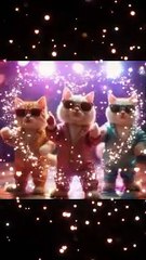 Disco Cats with Retro Costumes