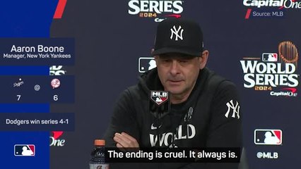 Boone 'heartbroken' over World Series loss