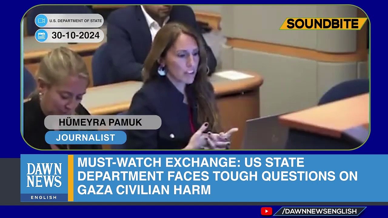 US identified 500 cases where its weapons harmed Gazans, reports State Dept _ Dawn News English - DawnNews English (720p, h264, youtube)
