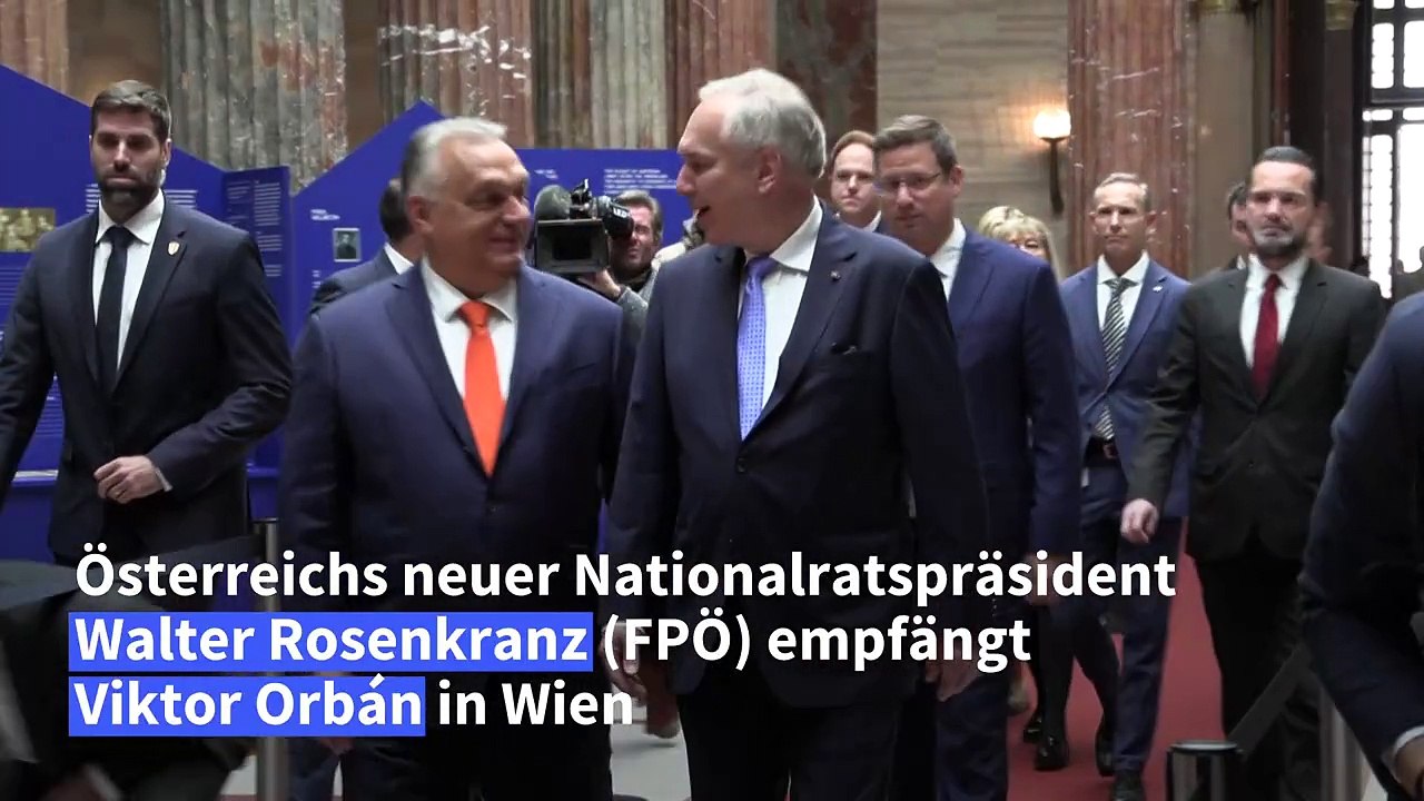 FPÖ-Chef Kickl empfängt Orbán in Wien