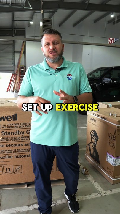 How to set Generac exercise time.
