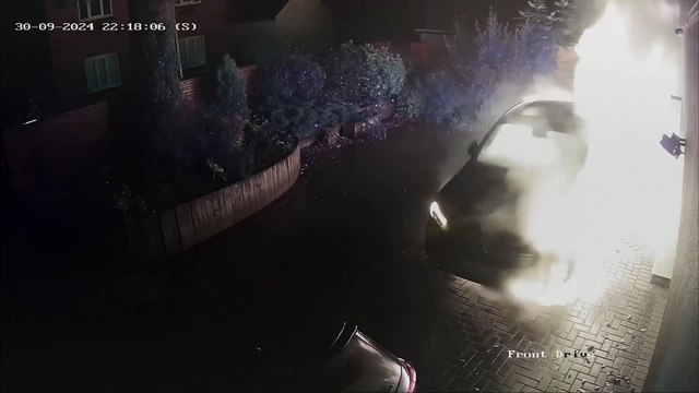 £50k electric Mercedes bursts into flames on family’s driveway