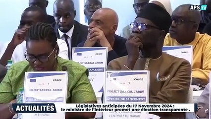 Élections législatives anticipées du 17 novembre : Le ministre de l'intérieur promet une «nette et parfaite organisation»