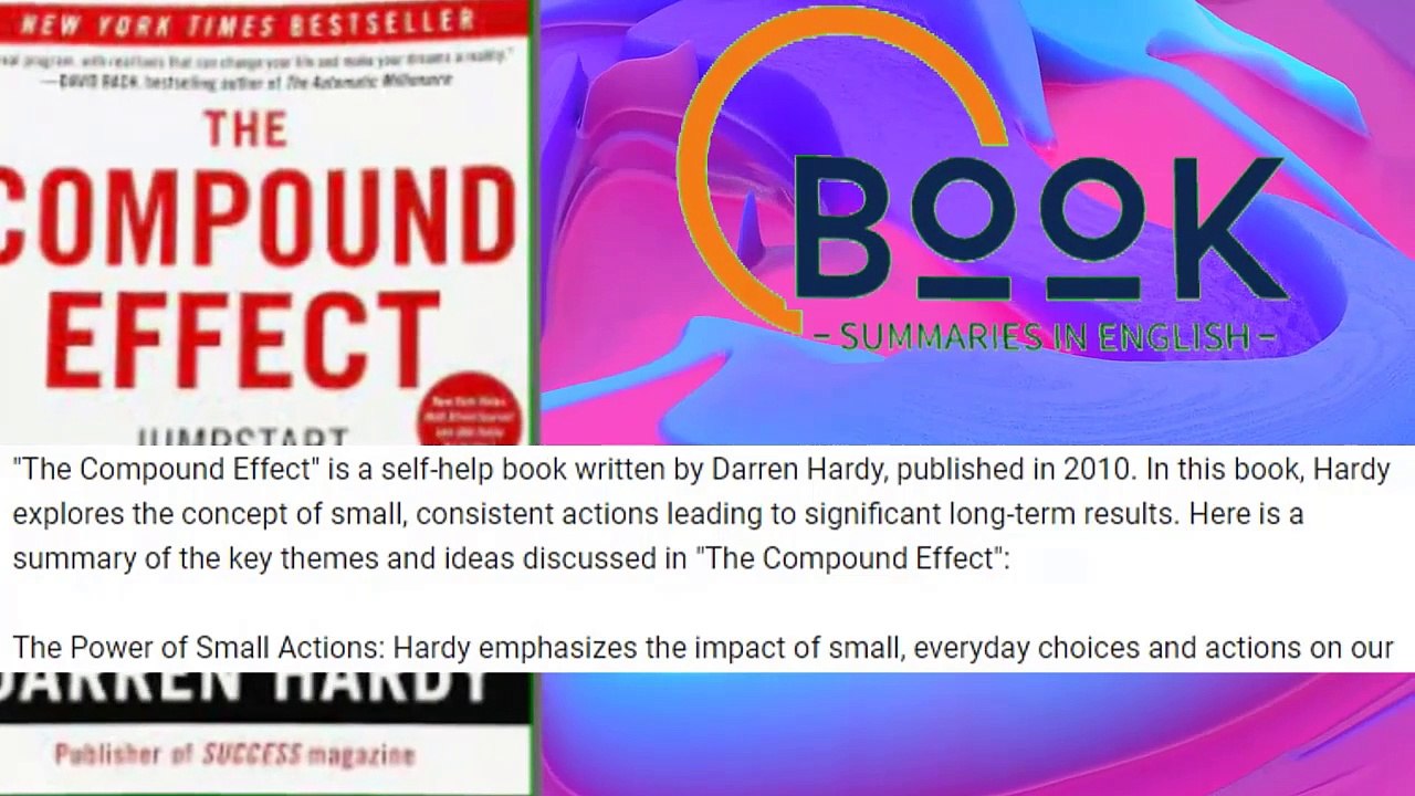 The Compound Effect Book Summary - The Compound Effect by Darren Hardy - Book Summaries in English (BSIE) (720p, h264, youtube)