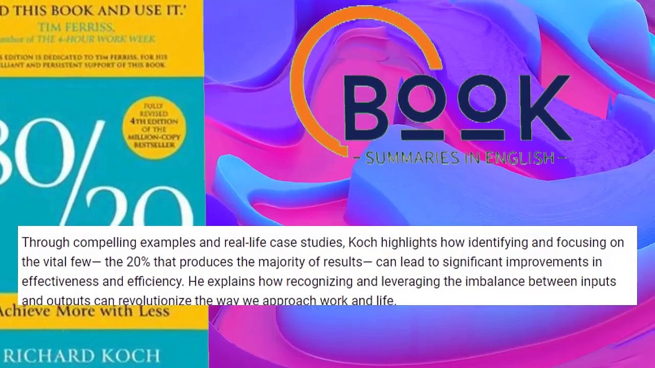 The 80_20 Principle Book Summary - The 80_20 Principle by Richard Koch Book Summary - Book Summaries in English (BSIE) (720p, h264, youtube)