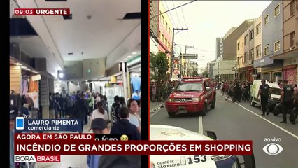 Incêndio no Brás gera "preocupação do fogo atingir outras lojas", diz comerciante