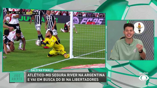 Debate Jogo Aberto: Comentaristas debatem lances polêmicos de River x Atlético e atuação do Galo