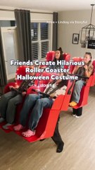 Friends Create Hilarious Roller Coaster Halloween Costume