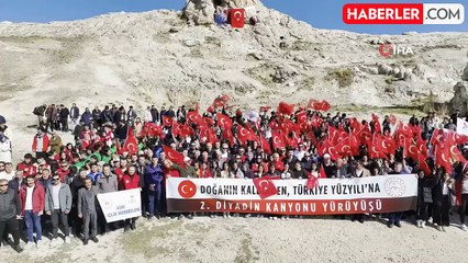 Ağrı'da Diyadin Kanyonu Yürüyüşü Büyük Bir Katılımla Gerçekleştirildi