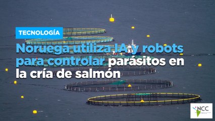 Noruega utiliza IA y robots para controlar parásitos en la cría de salmón