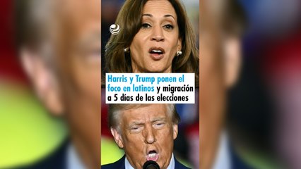 Harris y Trump ponen el foco en latinos y migración a cinco días de las elecciones