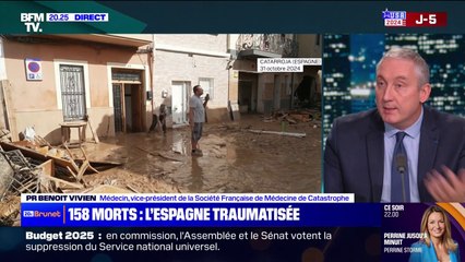 Inondations en Espagne: "Il y a énormément de facteurs qui jouent pour majorer la catastrophe", note Benoît Vivien (Société française de médecine de catastrophe)