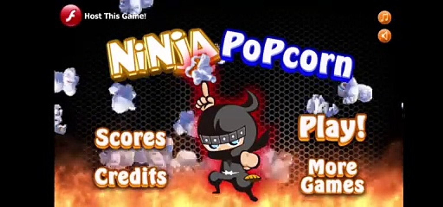 Ninja Popcorn flash game part 2